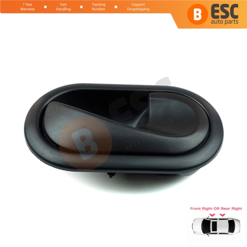 Interior Door Handle Front OR Rear Right Door Black 8200028486 for Renault Megane 2 2002-2008