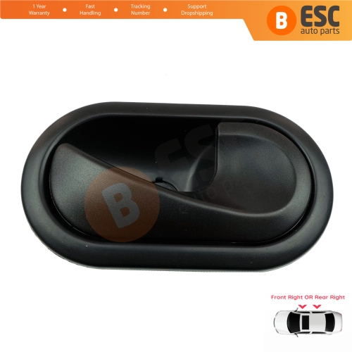 Interior Door Handle Front OR Rear Right Door Black 8200028486 for Renault Megane 2 2002-2008