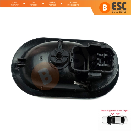 Interior Door Handle Front OR Rear Right Door Black 8200028486 for Renault Megane 2 2002-2008