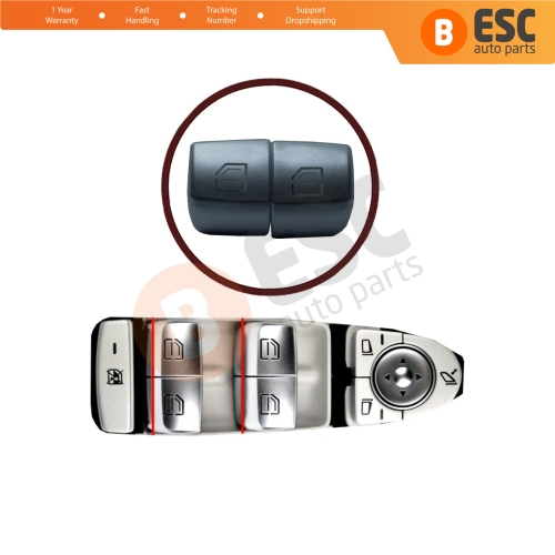 Window Switch A2229056800 Repair Button Cover for Mercedes C Class W205 W253 W222