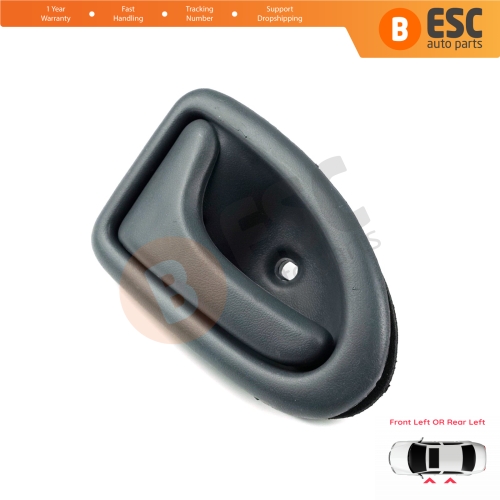 Interior Door Handle Front or Rear Left Door Gray 7700434716 for Renault Clio 2 Scenic 1 Trafic Logan 1 Daily 3 Master 2 Movano A Interstar