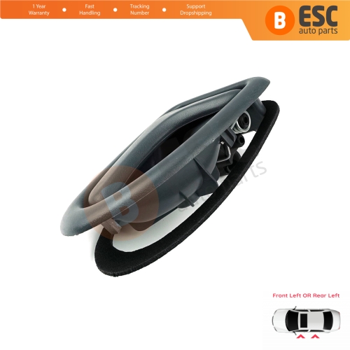 Interior Door Handle Front or Rear Left Door Gray 7700434716 for Renault Clio 2 Scenic 1 Trafic Logan 1 Daily 3 Master 2 Movano A Interstar