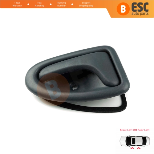 Interior Door Handle Front or Rear Left Door Gray 7700434716 for Renault Clio 2 Scenic 1 Trafic Logan 1 Daily 3 Master 2 Movano A Interstar