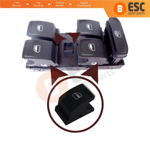 Window Switch Button Cap Cover 5G0959857 for VW Golf MK7 Passat B8 Tiguan Touran Seat Skoda