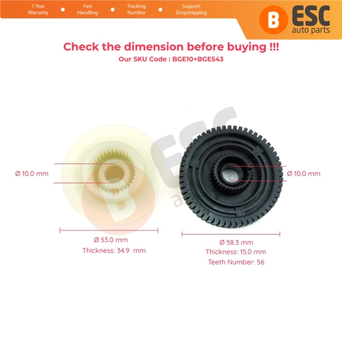 Transfer Case Servo Motor Actuator Gear Set 27107566296 for BMW X3 X5 X6 Mercedes Rover