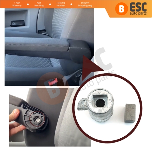 Armrest Adjuster Bush Sleeve Socket Repair Part Left 7H0883081 for VW Transporter T5 T6 Caravelle MultiVan