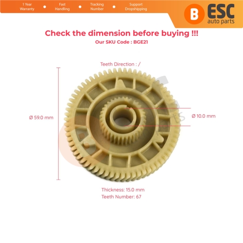 Transfer Actuator Motor Gear for Vauxhall Opel Astra Vectra Corsa Ford Fiesta