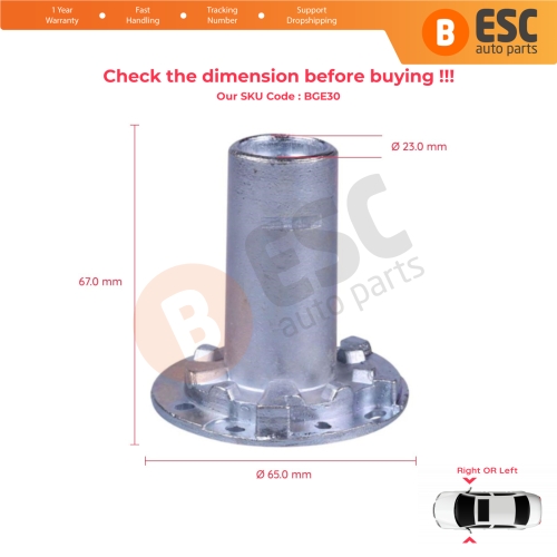 Side Wing Exterior Mirror Folding Rotating Bracket Gear Bearing Inner Internal Bush Repair Part 7E1857000 For VW Transporter T5 T6 Amarok Audi Q7