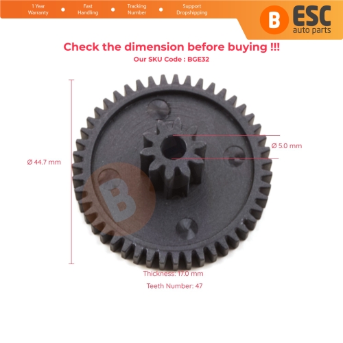 EGR Valve Actuator Repair Gear for Vauxhall Opel Dia 45 mm 10/47 Teeth