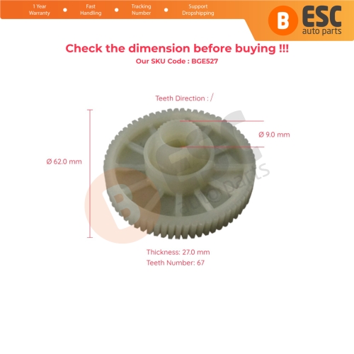 Window Regulator Motor Gear for Renault Master