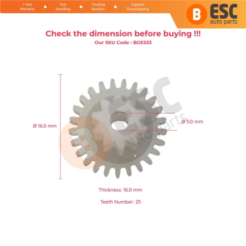 Air Conditioner Repair Gear for Opel Vectra C 2002–2009 10\25 Teeth