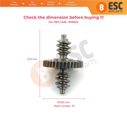 Side Mirror Repair Gear For Volvo S80 MK1 1998-2006 Metal Gear Diameter 18.63 mm Teeth Number 35