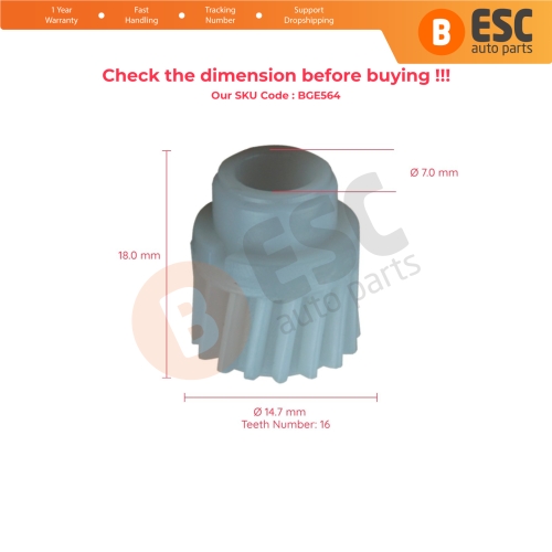 Power Seat Track Rail Drive Motor Repair Gear for Infiniti Nissan 16 Teeth