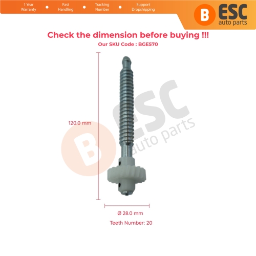 Seat Height Adjuster Motor 5609510 Repair Plastic Gear 12 cm Axis for Ford Mondeo Galaxy S Max Jaguar