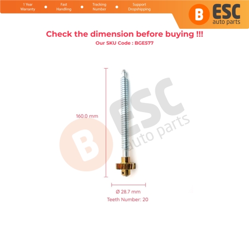 Seat Height Adjuster Motor 5609510 Repair Metal Gear 16 cm Axis for Ford Mondeo Galaxy S Max Jaguar