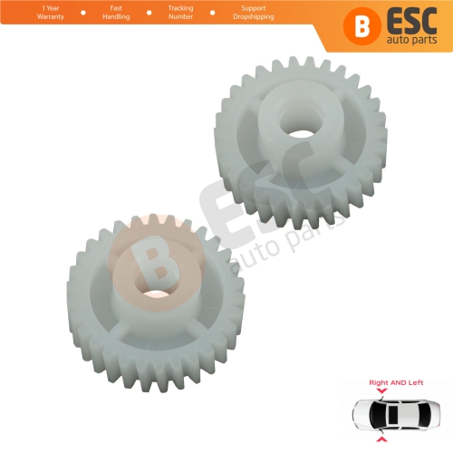 2 Pieces Electrical Side Wing Mirror Folding Motor Repair Gear 30 Teeth for Hyundai i30 i20 i10