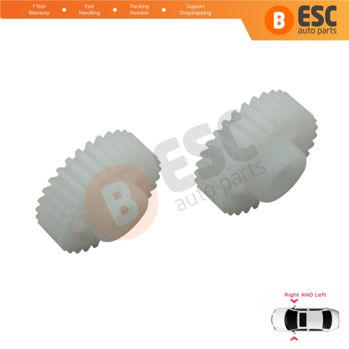 2 Pieces Electrical Side Wing Mirror Folding Motor Repair Gear 30 Teeth for Hyundai i30 i20 i10