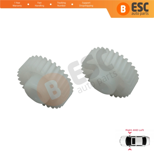 2 Pieces Electrical Side Wing Mirror Folding Motor Repair Gear 30 Teeth for Hyundai i30 i20 i10