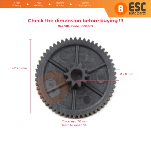 Air Conditioning Motor Repair Gear for Renault Clio Teeth Number 56/10