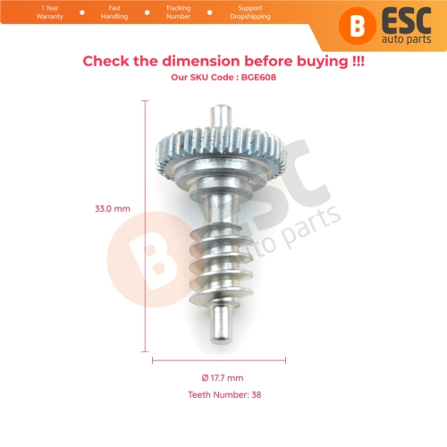 Side Wing Mirror Motor Repair Gear for BMW E46 Coupe 1997-2006 38 Teeth