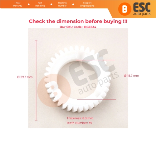 Side Mirror Repair Gear for Kia Sorento MK1 BL 2002-2006 35 Teeth