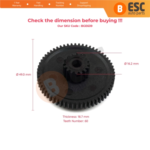 Throttle Repair Gear 06A133062BD for VW Beetle Jetta Bora Golf GTI MK4 Audi TT Seat Skoda 1.8T 60 Teeth