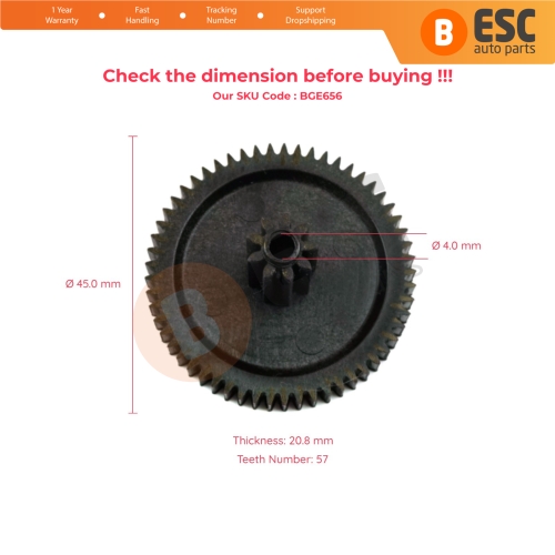 EGR Valve Cooler Repair Gear 57/9 Teeth for Peugeot 208 1.4 HDI Motor 2012-2019