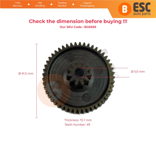 EGR Valve Cooler Repair Gear 49/11 Teeth for Dacia Logan Duster Sandero