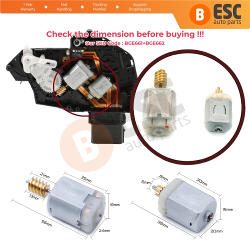 Door Lock 12V DC Motor Gear Set For Ford Volvo Land Range Rover Jaguar Mazda