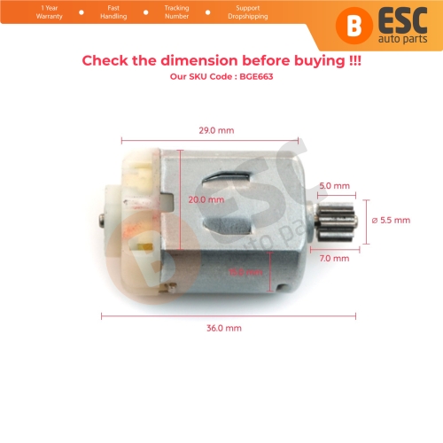 Door Lock 12V DC Actuator Small Motor Gear For Audi VW Skoda Porsche