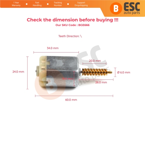 Sliding Door Lock Center Actuator Motor Gear 26 mm Shaft 814474D500 for Kia Sedona Carnival Hyundai Entourage 2006-2014