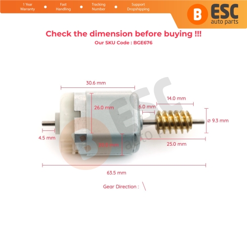 ESL ELV Steering Lock Wheel Motor 1020333 for Mercedes W204 W207 W212 C180 C200 E200 E260 E300 E350 GLK300 GLK350