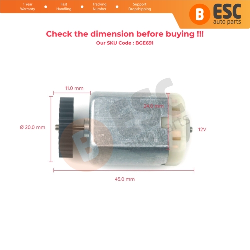 Door Lock Central Locking Actuator Repair 12V DC Motor Gear for VW Golf MK5 Seat Skoda