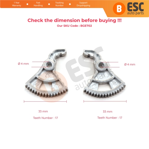 Front Headlight Headlamp Left Right Adjusting Gear for Hyundai 