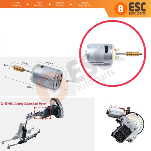 ELV ESL Steering Wheel Column Ignition Lock Start Module Core 12V Motor for Audi A6 C6 4F S6 A6L Q7 4L J518 22130