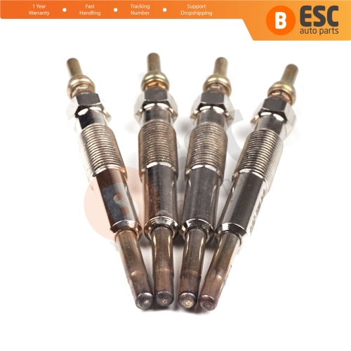 4 Pcs Heater Glow Plugs 7700111940 GN019 0100226375 for Renault Dacia Daewoo 1.9D