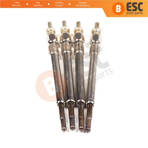 4 Pcs Heater Glow Plugs GX4126 0100276002 for Citroen Peugeot Volvo Jaguar Land 2.4 2.7 3.6