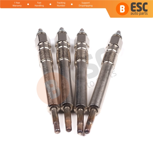 4 Pcs Heater Glow Plugs GJ24IS 0100226520 for Isuzu Opel Vauxhall 2.5 2.8 D