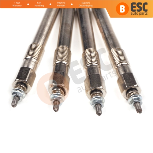 4 Pcs Heater Glow Plugs GJ24IS 0100226520 for Isuzu Opel Vauxhall 2.5 2.8 D