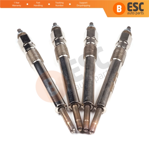 4 Pcs Heater Glow Plugs GJ12IS 100800037 for Isuzu 4.3 D