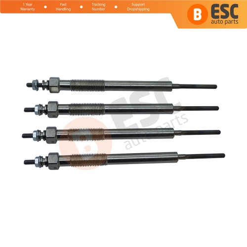 4 Pieces Heater Glow Plug 11 Volt for Isuzu D Max Rodeo MK1 8 9817 4898 0