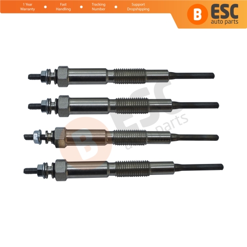 4 Pieces Heater Glow Plugs 11 Volt RF2A1860 0100226526 for Mazda 2.0D