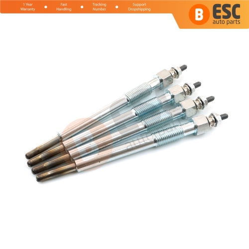 4 Pieces Glow Plug Auxiliary Heater 11 Volt 7701057806 1214079 for Opel Renault Saab 3.0 Engine