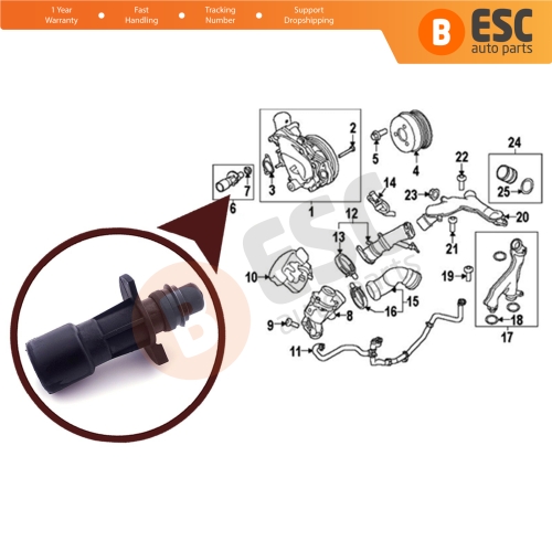 Engine Oil Cooler Line Inlet Connector Tube Hose LR028136 for Land Rover Sport LR4 Range Rover