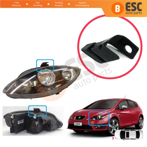 Headlight Holder Mount Repair Bracket Tab Set Left Side for Seat Leon MK2 1P Toledo MK3 5P Altea 5P 5P1941005