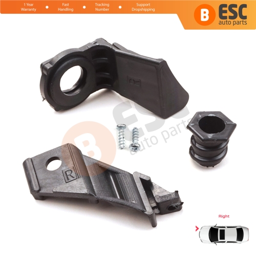 Headlight Holder Mount Repair Bracket Tab Set Right Side for VW Jetta MK5 2005-2010 Golf MK5 2004-2009 1K0998226