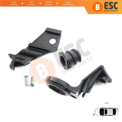 Headlight Holder Mount Repair Bracket Tab Set Left Side for VW Jetta MK5 A5 1K 2005-2010 Golf MK5 A5 1K 2004-2009 1K0998225