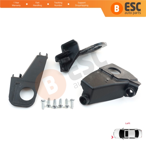 Headlight Holder Mount Repair Bracket Tab Set Left Side for VW Golf MK6 5K 2008-2013 Convertible 517 2011-2016 5K0998225