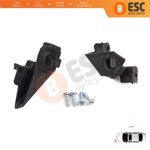 Headlight Holder Mount Repair Bracket Tab Set Left Side for VW Polo MK5 6R 6C 61 2009-2016 6R0998225