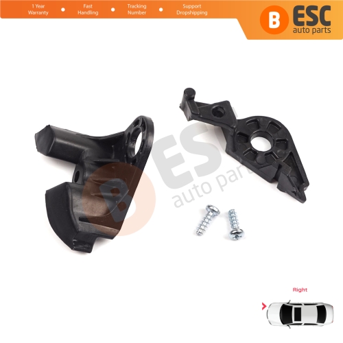 Headlight Holder Mount Repair Bracket Tab Set Right Side for Citroen C4 MK1 LC Coupe MK1 THE 2004–2010 621284